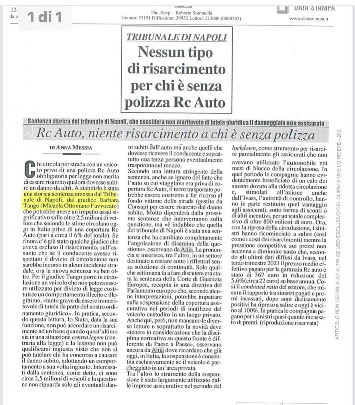 Rassegna stampa